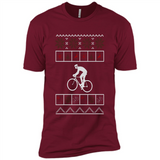 Christmas Ugly Sweater Cycling - Ugly Christmas Sweater - Premium Short Sleeve T-Shirt