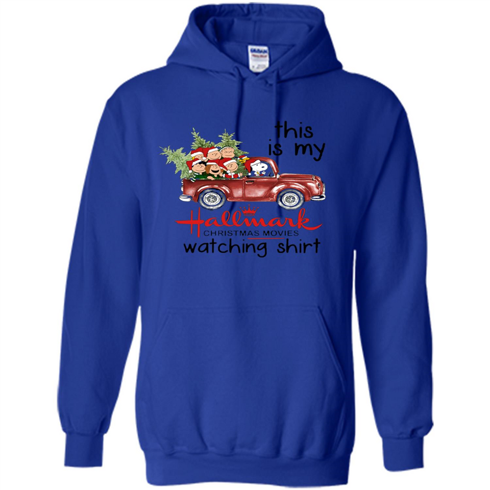 Snoopy This Is My Hallmark Christmas Movies Watching T-Shirt - Hoodie