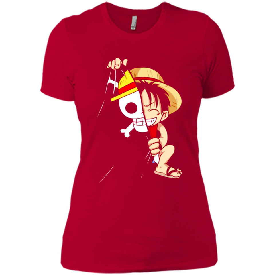 Luffy Flag One Piece - Ladies' Boyfriend T-Shirt
