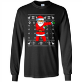 Flossing Santa Christmas Ugly Sweater Style Pajama Xmas Gift - Long Sleeve T-Shirt