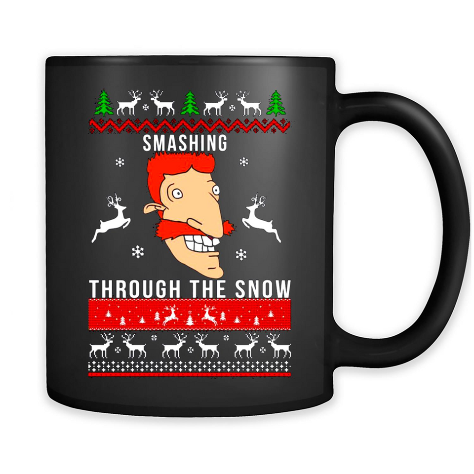 Nigel Thornberry Smashing through the snow Christmas sweatshirt PINGPONG