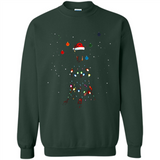 Doberman Santa Lights Christmas Dog Xmas Sweatshirt - Sweatshirt