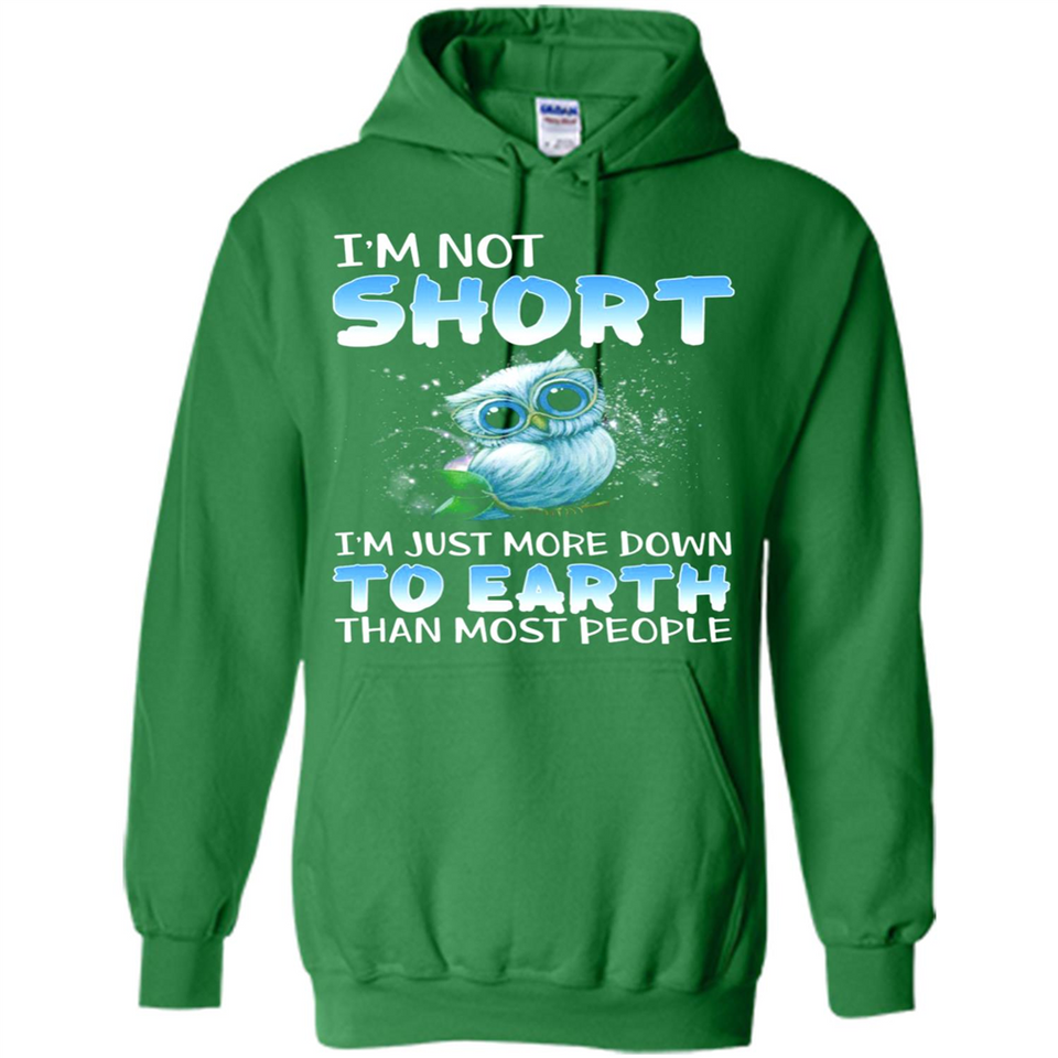 The owl I'm not short I just more down to Earth than most people - Hoodie