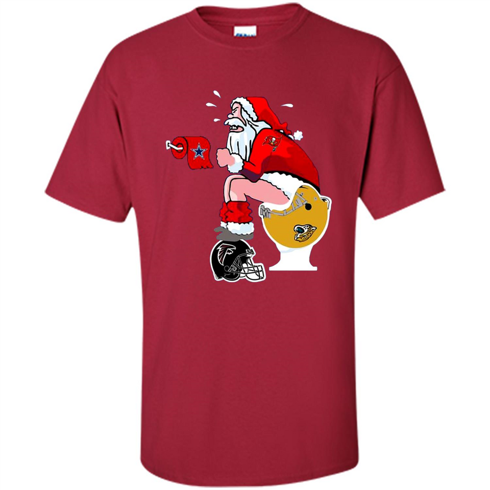 Tampa Bay Buccaneers Santa Claus Toilet