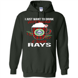 I Just Want To Drink Hot Chocolate & Watch Tampa Bay Rays Ugly Christmas Sweater PINGPONG