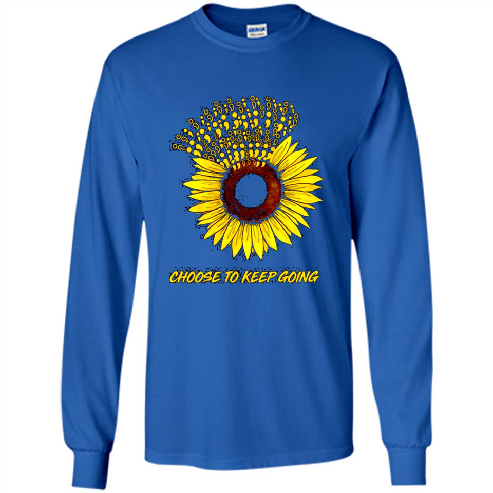 Semicolon Sunflower choose to keep going PINGPONG