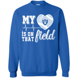 Oakland Raiders Football My Heart is on that Field - Sweatshirt