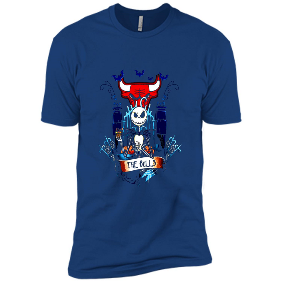Chicago Bulls Halloween The Nightmare Before Christmas - Premium Short Sleeve T-Shirt