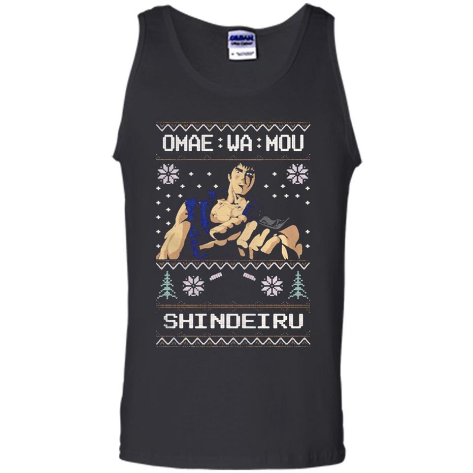 Omae Wa Mou Shindeiru Ugly Christmas Sweater - Tank Top