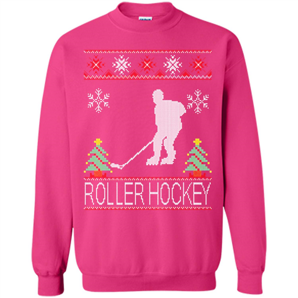 roller hockey Christmas ugly