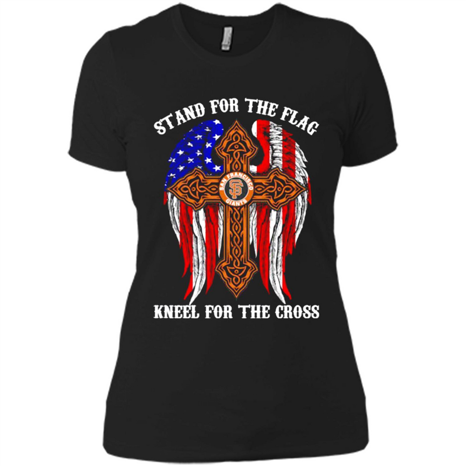 Francisco Giants - stand for the flag kneel for the cross