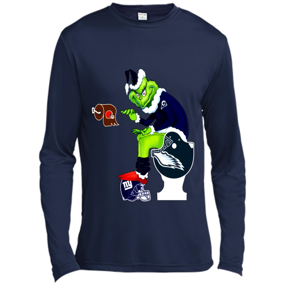 Los Angeles Rams Toilet Grinch Santa Claus Football Fan PINGPONG