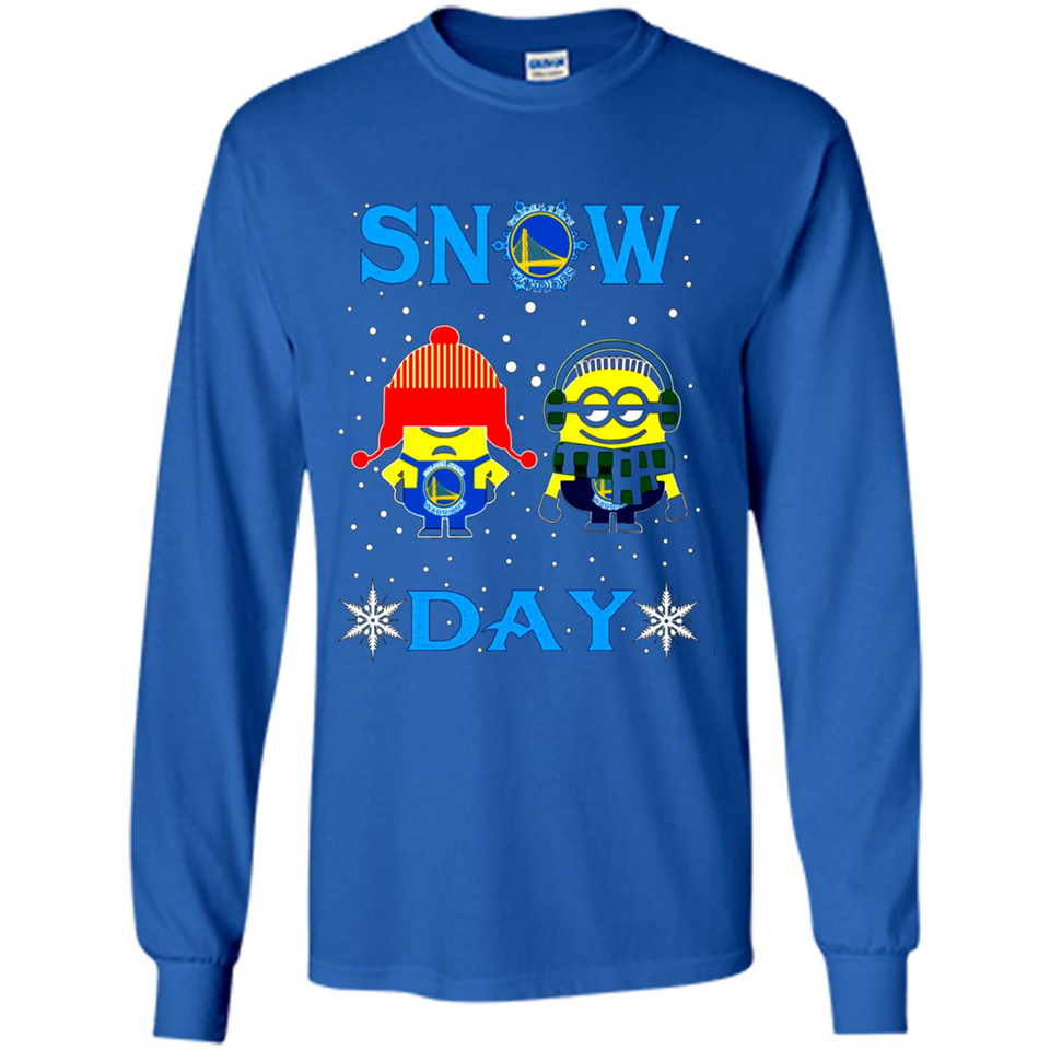 Snow Day Shirt For Golden State Warriors Vs Minion Fans pingpong