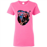Dancing Funny Guitar Vintage Metal Rock Band Shirt PINGPONG - Ladies Short-Sleeve
