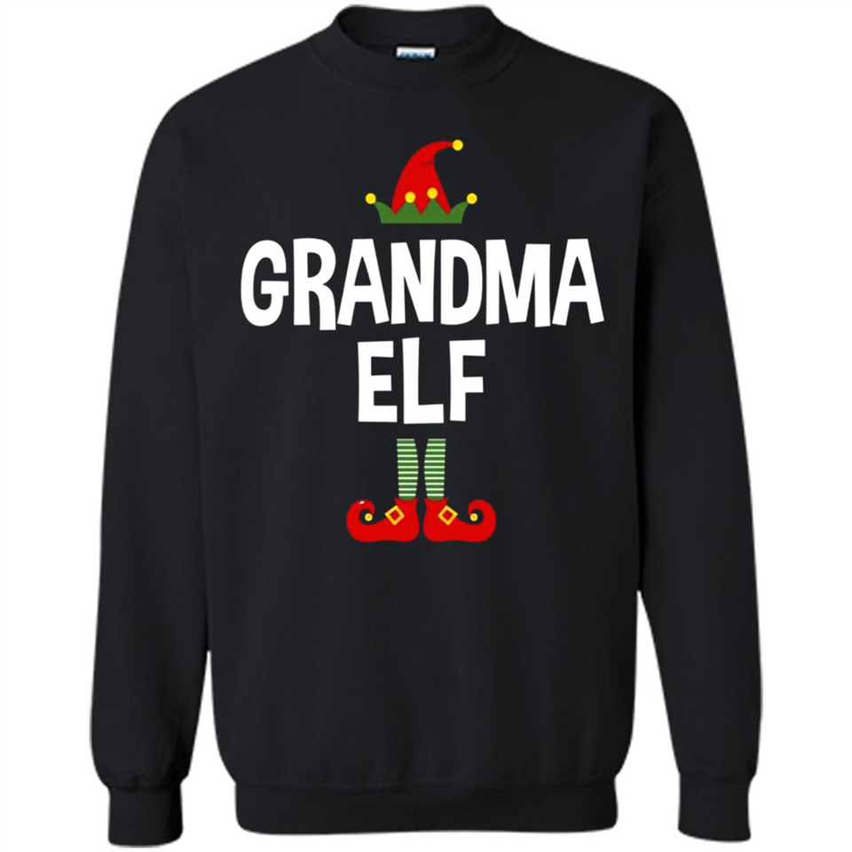 Grandma Elf Shirt -Family Matching Christmas Pajamas - Sweatshirt