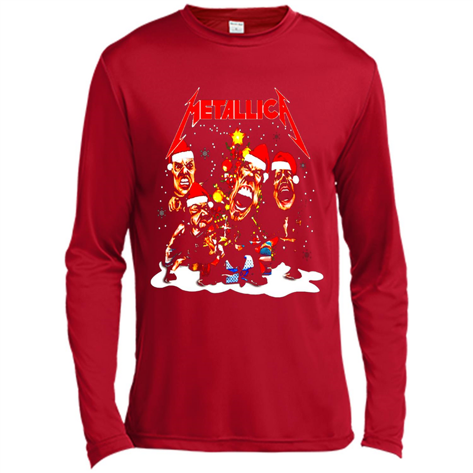 Metallica christmas sweatshirt hoodie long PINGPONG - Canvas Long Sleeve T-Shirt