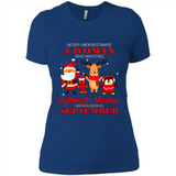 Never Underestimate A September Woman Watches Hallmark Movies Sweatshirt PINGPONG