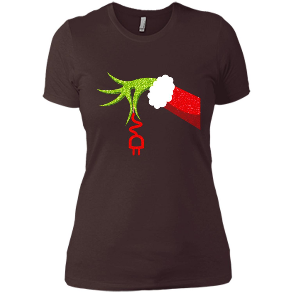 Funny Grinch Hand Holding Electrician Ornament Christmas PING PONG