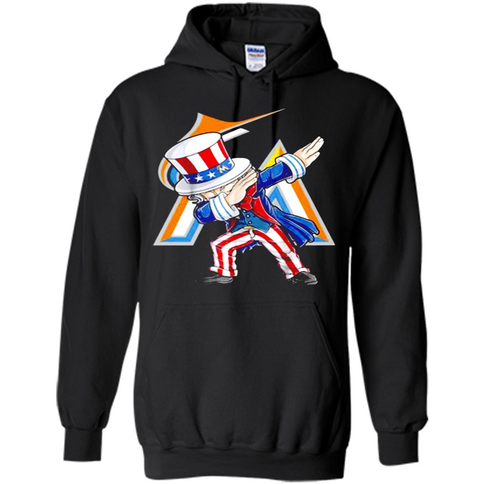 MLB MIAMI MARLINS UNCLE SAM DABBING INDEPENDENCE DAY