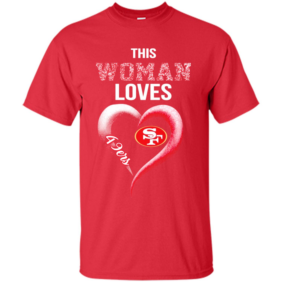 This Woman love 49ers NFL football team - Shirt