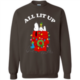 Peanuts By Schulz Snoopy Young Men_s Christmas SweatShirt - Sweatshirt