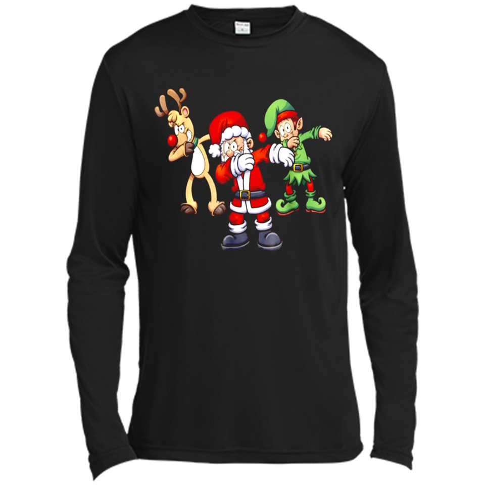 Dabbing Santa - Canvas Long Sleeve T-Shirt