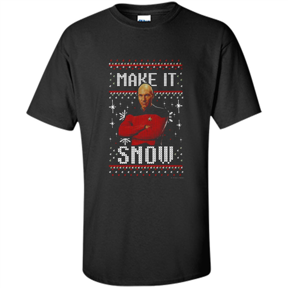 Make It Snow Jean-Luc Picard Star Trek PINGPONG