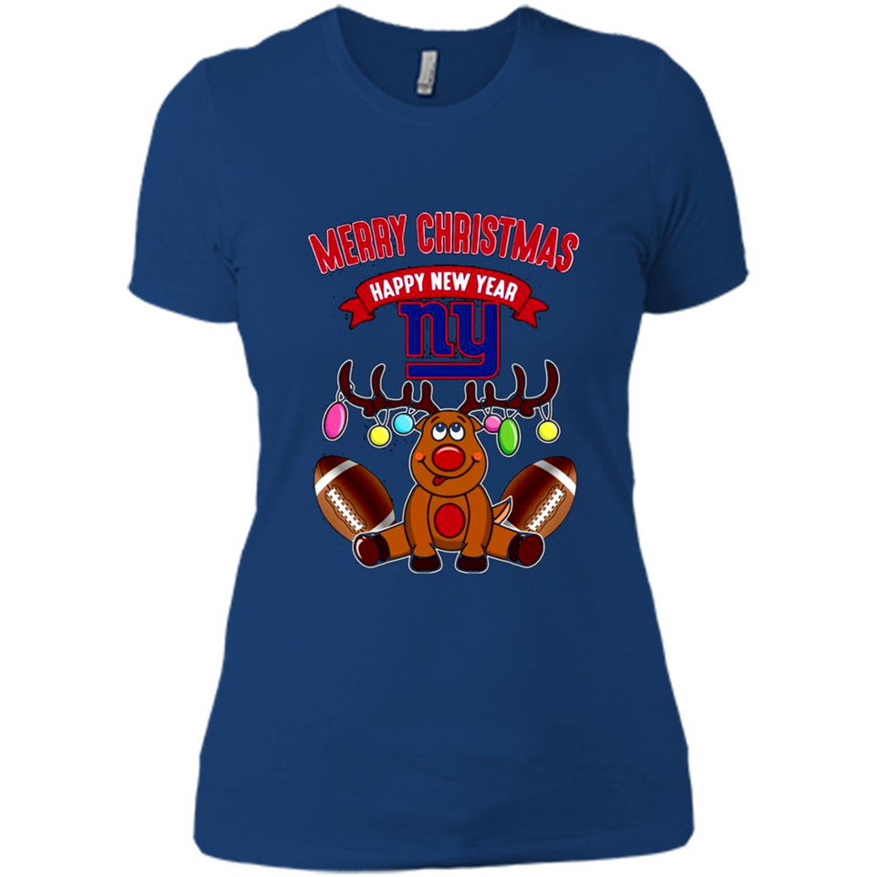 New York Giants NFL Reindeer Funny Merry Christmas And Happy New Year