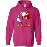 Merry Christmas Santa Claus With Big Dog sweater PINGPONG
