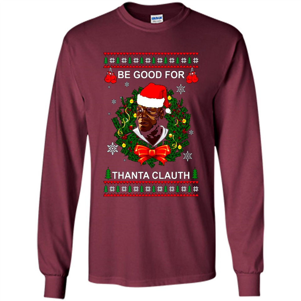 Mike Tyson Thanta Clauth Santa Claus Christmas sweater PINGPONG