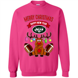 New York Jets NFL Reindeer Funny Merry Christmas And Happy New Year