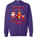 Never Underestimate An April Woman Watches Hallmark Movies Sweatshirt - Sweatshirt