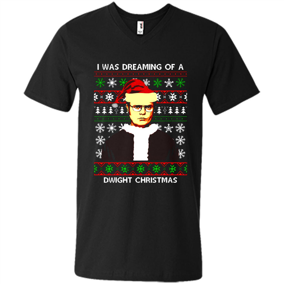 I'm dreaming of a Dwight Christmas sweatshirt - Men's V-Neck