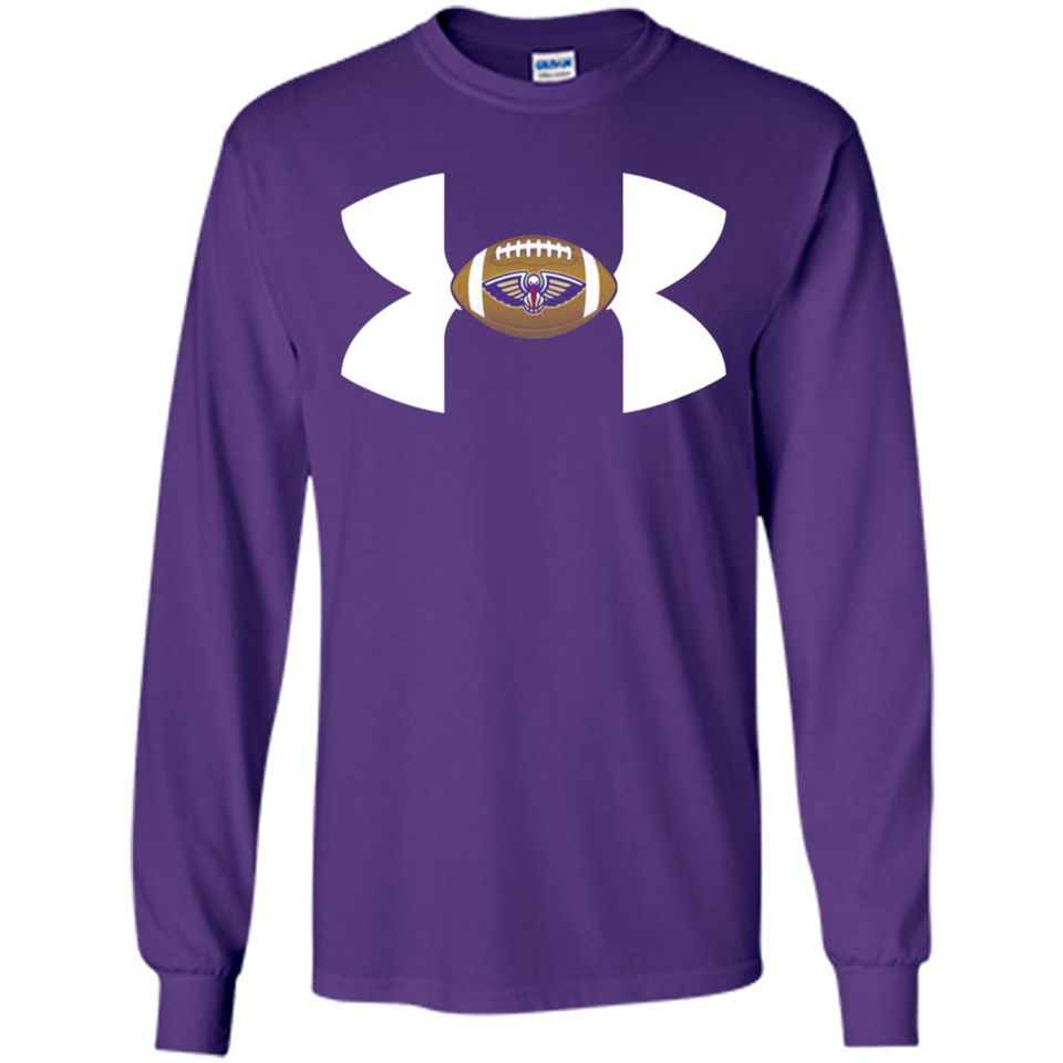 New Orleans Pelicans Under Armour Logo - Long Sleeve T-Shirt