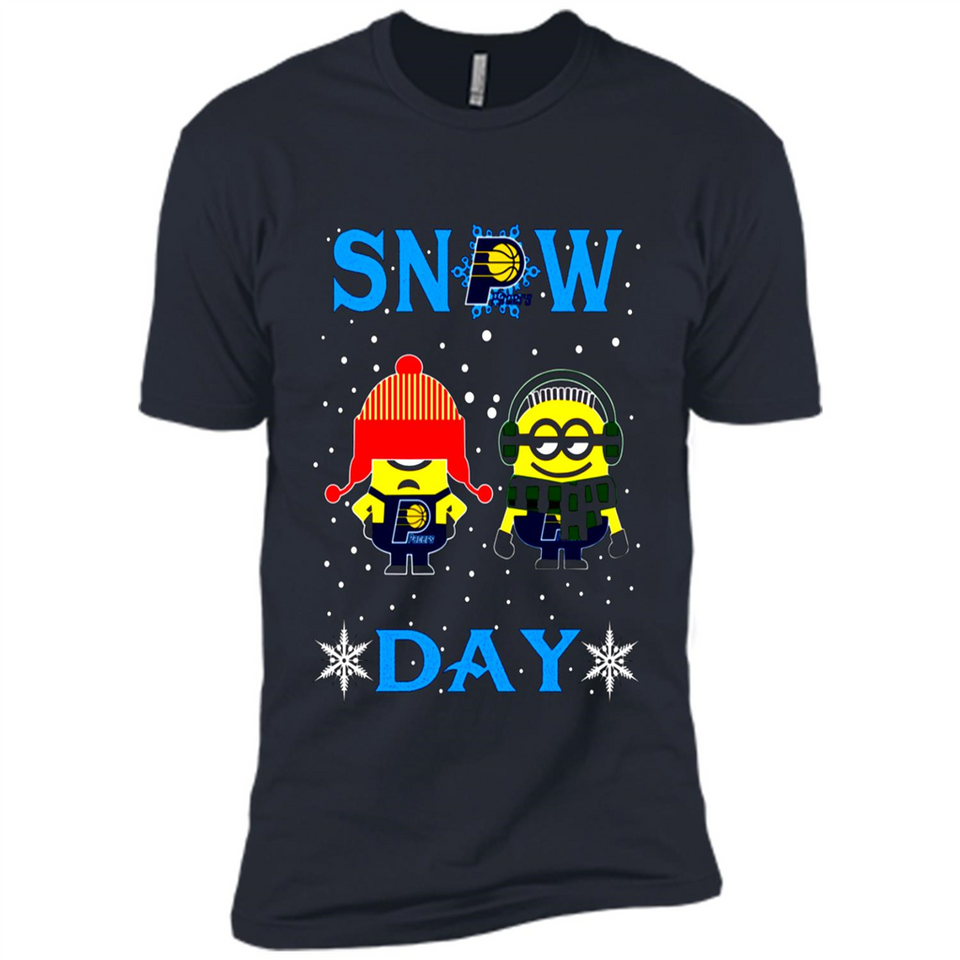 Snow Day Shirt For Indiana Pacers Vs Minion Fans pingpong