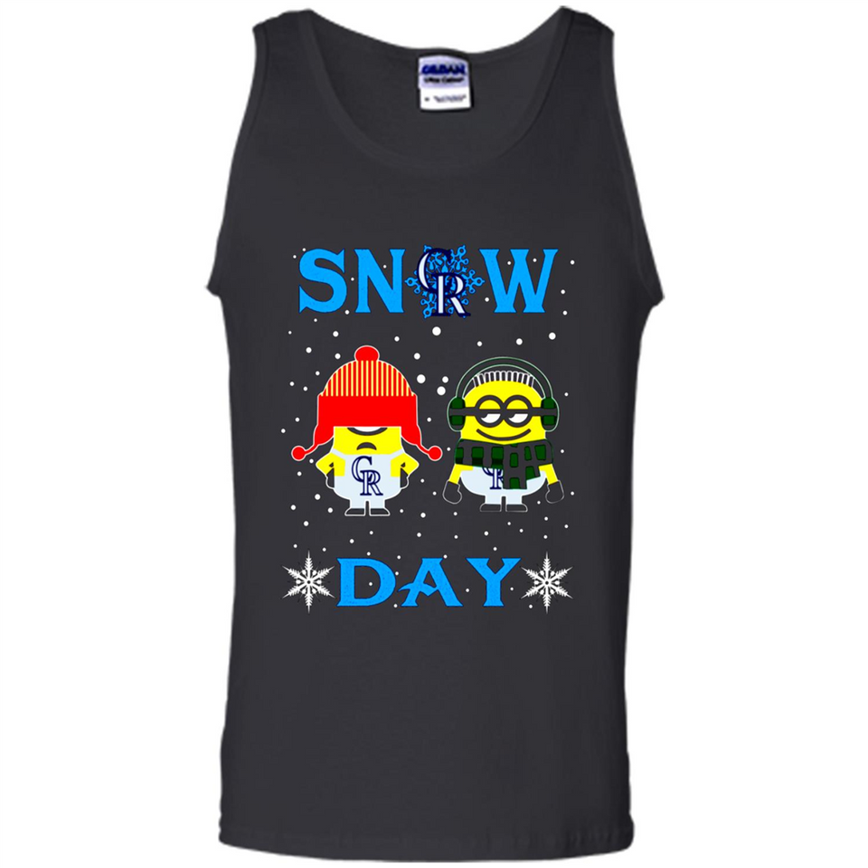 Snow Day Shirt For Colorado Rockies Vs Minion Fans pingpong