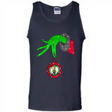 GRINCH HAND HOLDING BOSTON CELTICS NBA GLITTER CHRISTMAS PINGPONG