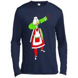 Funny Dabbing Mrs. Santa Claus Christmas Dab - Canvas Long Sleeve T-Shirt