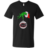 Funny Florida Gators Glitter Grinch Monogram Ornament Christmas Gift - Men's V-Neck