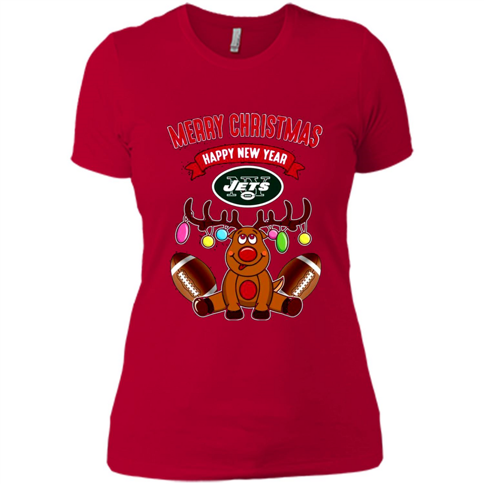 New York Jets NFL Reindeer Funny Merry Christmas And Happy New Year