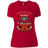 New York Jets NFL Reindeer Funny Merry Christmas And Happy New Year