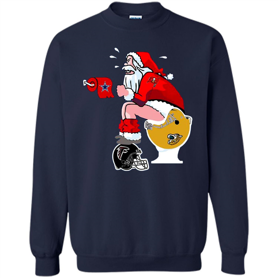 Tampa Bay Buccaneers Santa Claus Toilet
