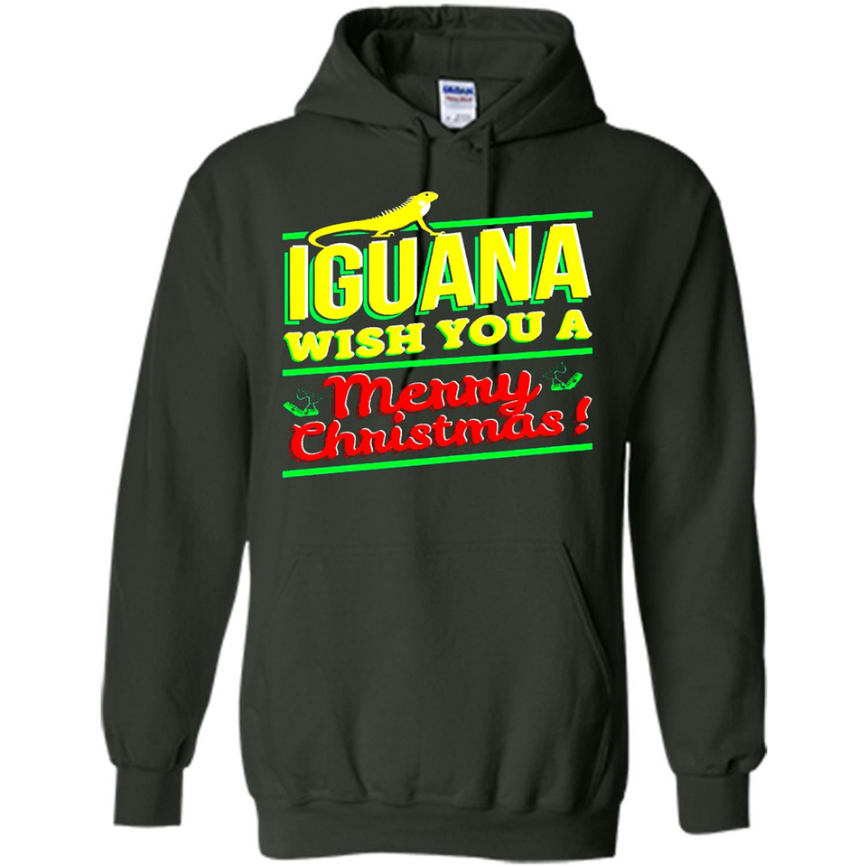 Iguana Wish You A Merry Christmas Animal - Hoodie