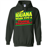 Iguana Wish You A Merry Christmas Animal - Hoodie
