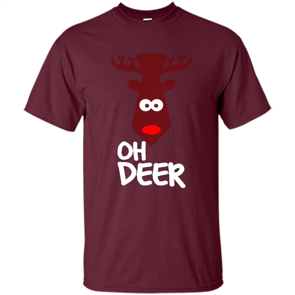 Oh Deer Christmas Reindeer Black mugs PINGPONG - Shirt