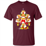 Tea Christmas Tree T-shirt Funny Tea Xmas Gift