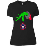 GRINCH HAND HOLDING HOUSTON ASTROS GLITTER CHRISTMAS PINGPONG