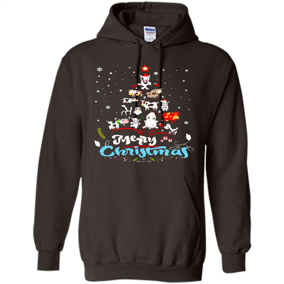 Christmas Ugly Sweater Animal Tree Pine Merry Christmas - Hoodie