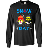 Snow Day Shirt For Houston Rockets Vs Minion Fans pingpong