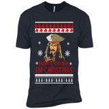 Jack sparrow Merry Drunk I'm Christmas - Premium Short Sleeve T-Shirt
